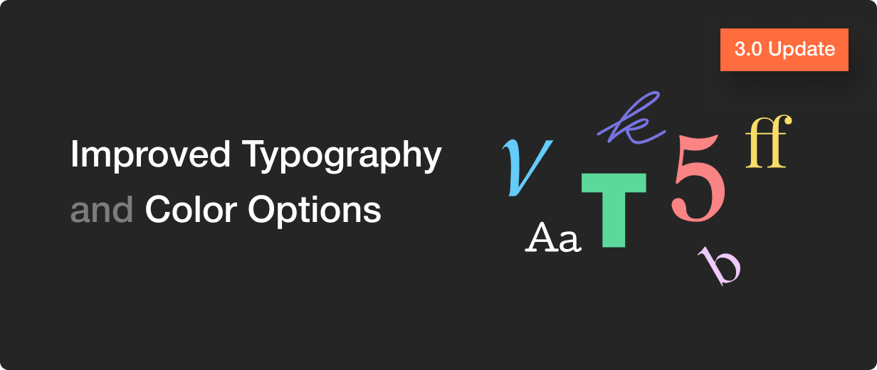 Add typography options