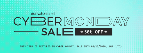 Cyber monday 50% off. Hurry up! Limited time only.